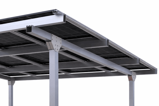 Carport Solaire 2 Places avec 15 Panneaux Photovoltaïques – 6,9 kW