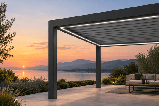 Pergola Bioclimatique SUNCONTROL IV sur Mesure – Lames Orientables Motorisées