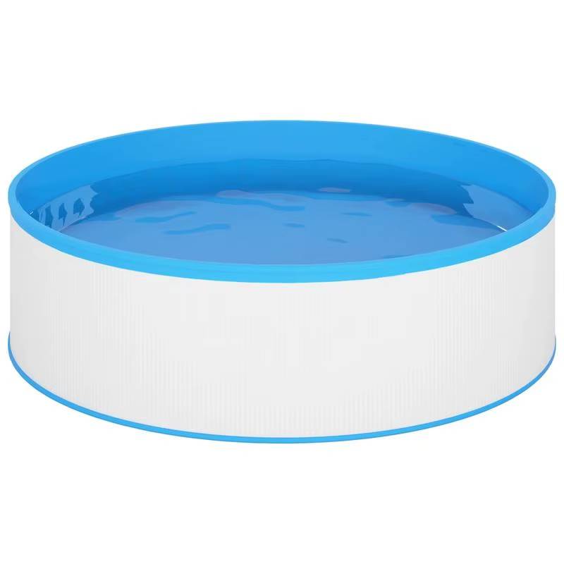 Piscine Gonflable Ronde en PVC Renforcé – 350 × 90 cm, Familiale