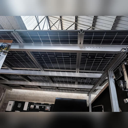 Carport solaire 1 place avec 8 panneaux photovoltaïques