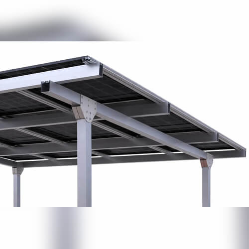 Carport solaire 1 place avec 8 panneaux photovoltaïques
